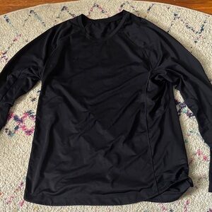 Black Long Sleeve Athletic Shirt